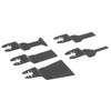 11PCS Oscillating Saw Blade Quick Release Carbon Steel Woodworking Straight