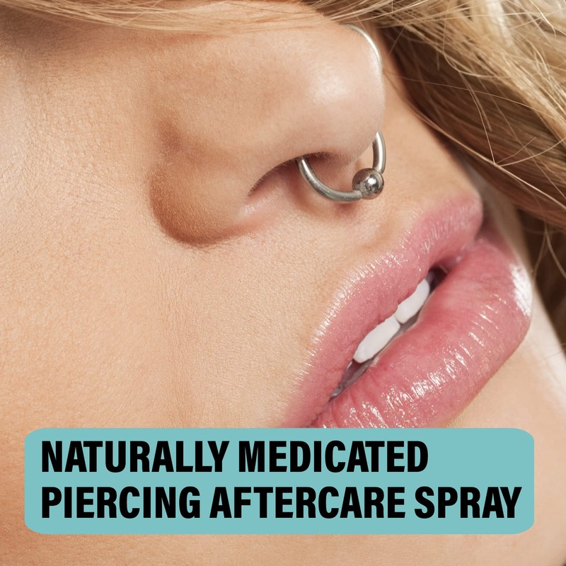 BASE LABORATORIES Piercing Aftercare Spray 4oz | Saline Spray for