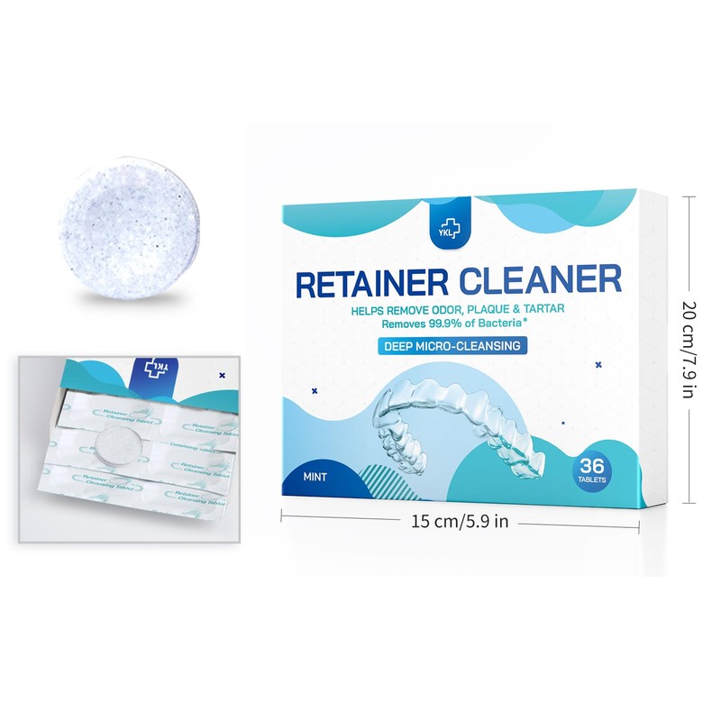 Retainer & Denture Cleaner Tablets - 1 Months Supply (36