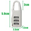 Bymivofun Pack of 8 Combination Lock, Mini Padlock, 3-Digit Combination