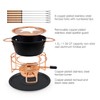 Swissmar 11-Piece Meat Fondue Set (Black/Copper)