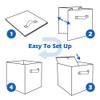 powerking Storage Box, 2 Pieces Foldable Storage Cubes Storage Box