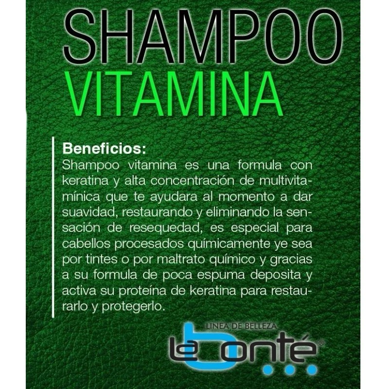Kit Vitamina E Keratina Shampoo + Vitamina La Bonte