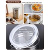 Coffee Canister 4 Pcs Stainless Steel Food Container with Clear