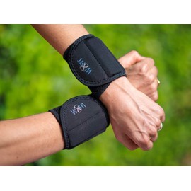 W8FIT Adjustable Wrist Weights up to 1.7 lbs (1.25, Small (4" - 6"))