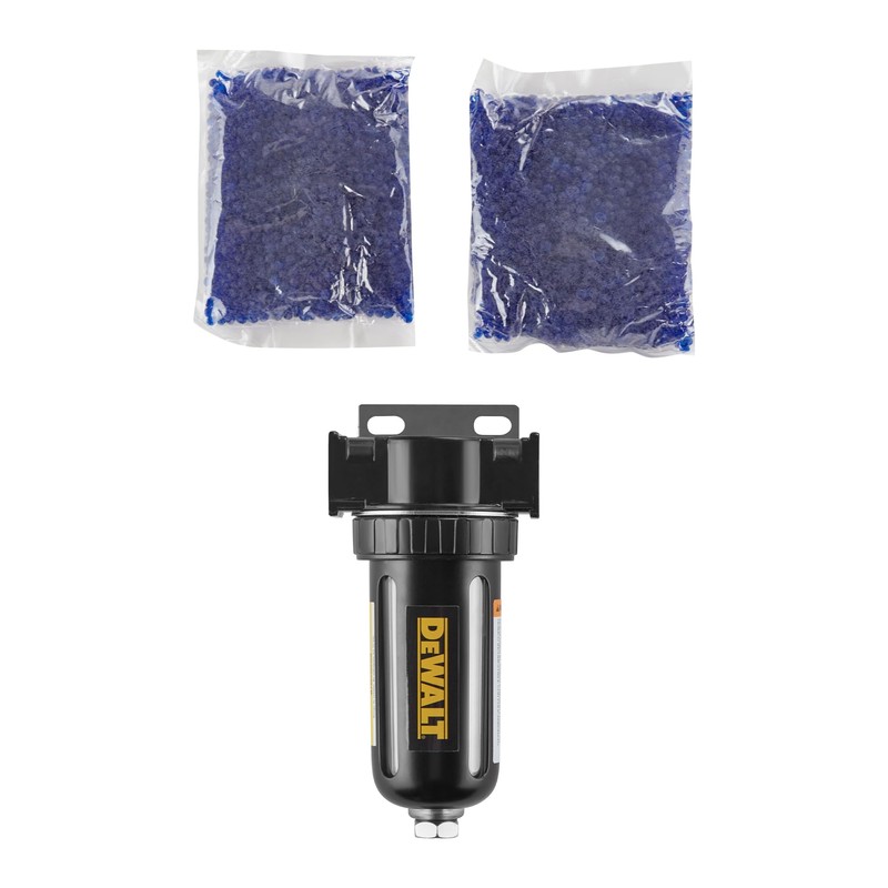 DEWALT 3/8" NPT Inline Desiccant Dryer with Clear Windows for
