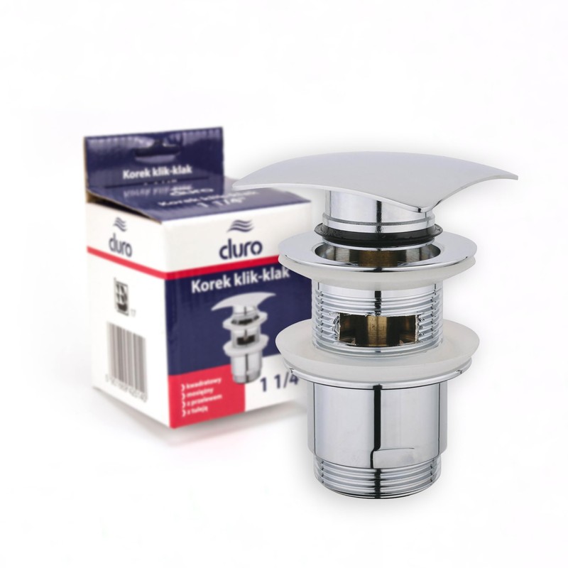 DURO CLICK-CLACK Valve with Brass Sleeve, Effortless Functionality for the