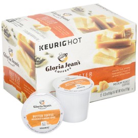 GREEN MOUNTAIN Gloria Jeans Butter Toffee Coffee 12 Ct Keurig Brewed K-cups Green, 12 ct