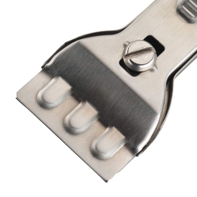 KitchenCraft Ceramic Hob Scraper, Stainless Steel, 28 x 28 x