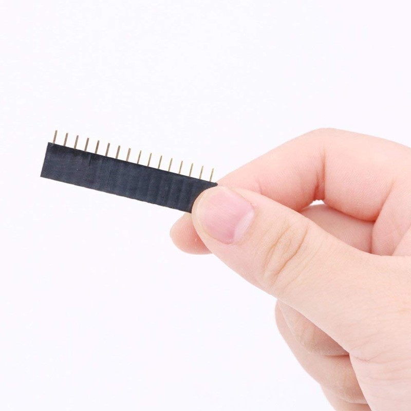 ARCELI 120個 2.54mm ストレート 単列PCBボード メスピンヘッダーソケットコネクターストリップ詰め合わせキット Arduinoプロトタイプシールド用 (単列)