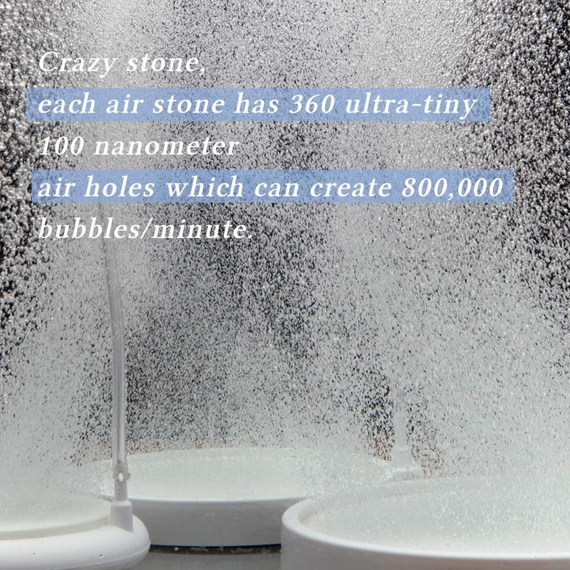 Quickun 4 Inch Nano White Air Stone Micro Bubble Ultra-High