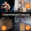 CAELUM 3-in-1 Wooden Plyo Box – Non-Slip Jump Box for