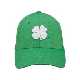 Black Clover Unisex Iron X Fitted Cap Golf Hat, Iron X (Electric Green/White), Small-Medium