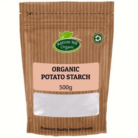 Organic Potato Starch 500g by Hatton Hill Organic | Premium Thickener for Baking & Cooking