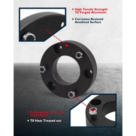 KAX 2.5" Front Leveling Lift Kit Fits for 2007-2019 Silverado 1500 Tahoe Sierra 1500 Yukon 2WD 4WD Leveling Kit for 2020 Tahoe Yukon 2021 Yukon 2WD 4WD, 2.5’’ Front Suspensions Strut Spacers