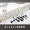 PLUSDEN Cable Holder (Organize Wires Anywhere), Pack of 10, Magnetic,