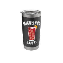 Michelada Expert Mexican Cerbeza Coctel Limon Spicy Camaron Stainless Steel Insulated Tumbler