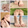 Uñas postizas francesas para los pies - 120 piezas de