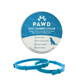 PAWD Calming Collar for Dogs – Vet Recommended Anxiety Relief with Pheromones, Lavender & Chamomile – 30 Days – Adjustable Fit – Ideal for Fireworks, Travel & Separation (Medium to Large)