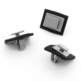 VVO Fasteners Plastic Tailgate Exterior Trim Clip, Grey (Pack of 10)