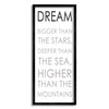 Stupell Industries Dream Bigger Than The Stars Motivational Kids Phrase,