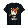 Funny Chicken King Wings Fans BBQ Drumstick Gift For Men