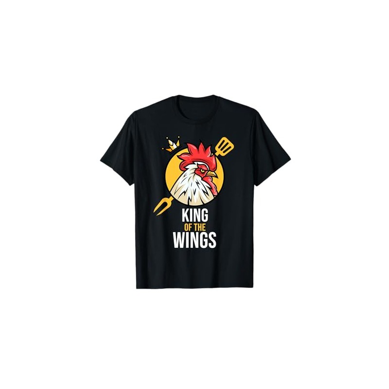 Funny Chicken King Wings Fans BBQ Drumstick Gift For Men