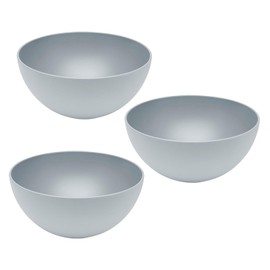 Set of 3 Magu Natural Design Bowls, Grey, Diameter 20 cm, Made from a Polymer Made of Natural Materials, Bowl Set, Salad Bowl
