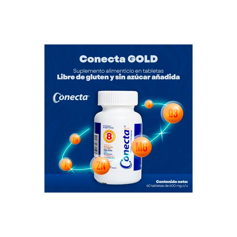 Suplemento alimenticio Conecta Gold (600 mg)