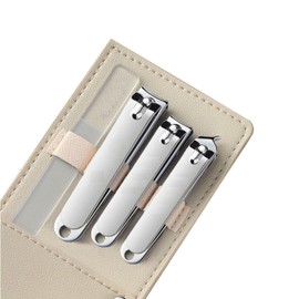 Nail Clippers Set- 4 Pack Carbon Steel Nail Clippers and Angled Nail Clippers, Glass Nail Files,Fingernail Clippers for Women and Men,Mainly Used for Manicure. (Gradient)
