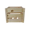 Farrinne Wooden Slatted Crate, 16x16x13 Inch Outside Dimensions Knockdowm Style