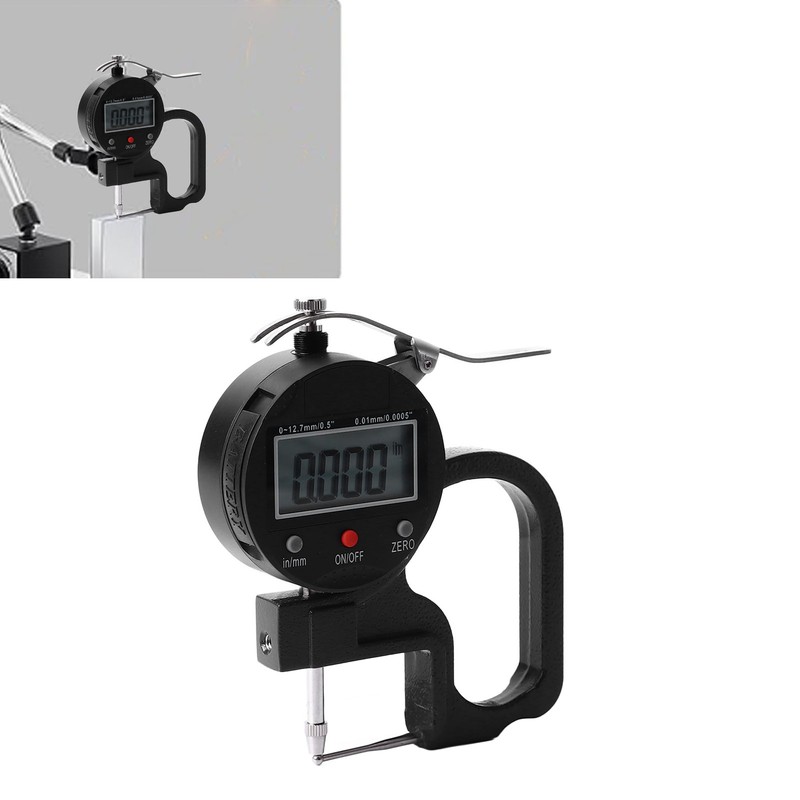 Thickness Meter Digital Display 0.0005 Inch Resolution High Accuracy Multifunctional