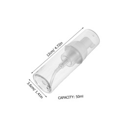 MAGICLULU Mini Plastic Travel Bottles Foam Pump 50ml Foaming Soap Dispensers for Skincare Lash Shampoo Hand Soap