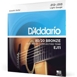 D'Addario Guitar Strings - Acoustic Guitar Strings - 80/20 Bronze - for 6 String