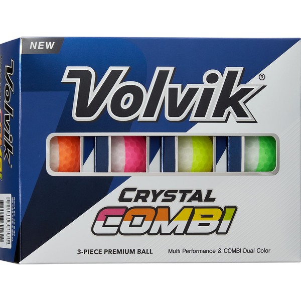 Volvik Crystal Combi Golf Balls (One Dozen)