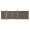 'vidaXL 5-Panel Room Divider in Anthracite - Foldable Fabric Screen