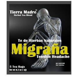Tierra Madre,Natural Herbal Tea Blend,Te Migraña,Migrai