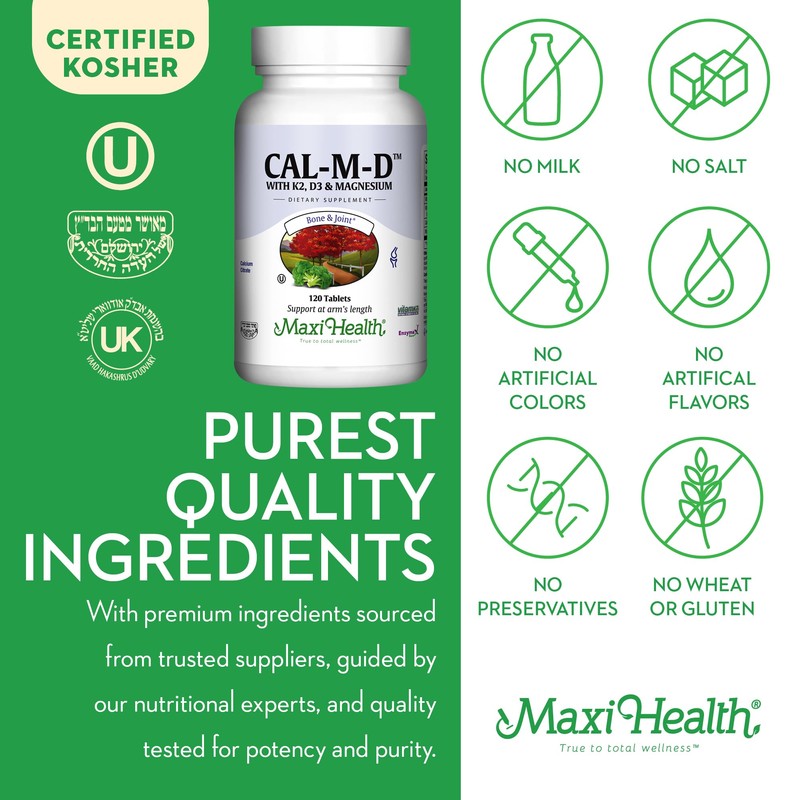 4-in-1 Calcium 1000mg with Vitamin D3 - Calcium Supplement for