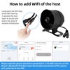 KERUI WiFi Horn Host Loud 115db,Can't Work Alone,Work with Door