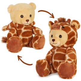 BRUBIES Teddy Giraffe - 25 cm Teddy Bear in Giraffe Costume with Hood - Plush Toy for Cuddly Adventures - Cuddly Toy Gift for Children