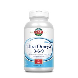KAL 1200 Mg Ultra Omega 3-6-9 - Gel blando, 200 unidades