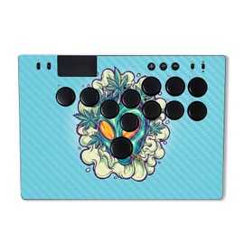 MightySkins Carbon Fiber Skin Compatible with Razer Kitsune - in Outer Space | Protective Durable Textured Carbon Fiber Finish | Easy to Apply | Made in The USA