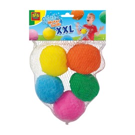 SES Creative 02404 XXL Splash Balls - Extra Large, Reusable Water Balloons - Dip and Throw - Refillable - Environmentally Friendly - For Children from 3 Years