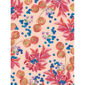 Cocktail Garten Geschenkpapier-Heft - Motiv Blaubeeren: 2 x 5 Bögen