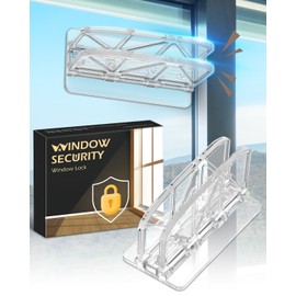 Sliding Door Lock Window Locks - 2 Pack Sliding Glass Door Lock for Child Safety Closet Door Security Locks for Kids Home Security Door Lock Safety Childproof for Inside Flip Door Latches Bar Stopper
