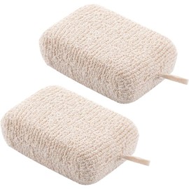 Esponjas Depuradoras Exfoliantes para Baño Healeved - 2 Piezas Color Beige