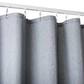 EverTrack Room Divider Curtains - Curtains for Ceiling Mounted Curtain Track to Create a Private Space or Divide a Room - Handcrafted in The USA - Stone Grey, 66 W x 108 H