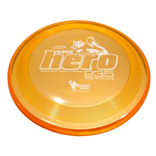 Hero Super Hero Dog Flying Disc - Orange