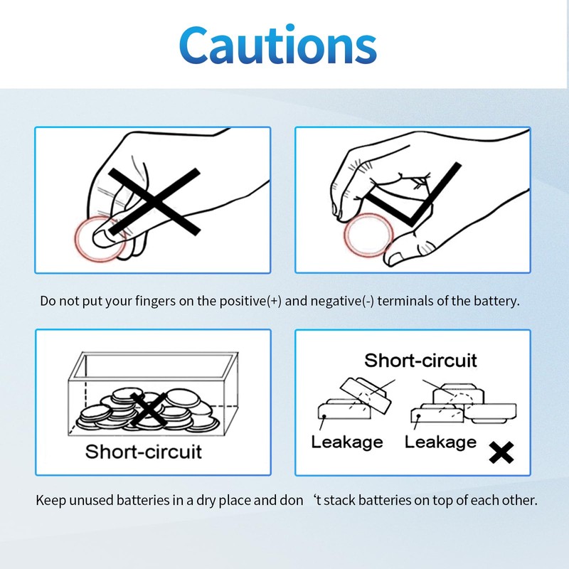 Fuspower CR1216 Watch Battery CR 1216 Battery 3V Lithium Button