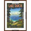 ART.COM Wall Giclee Print Lake Tahoe on Brown Frame by